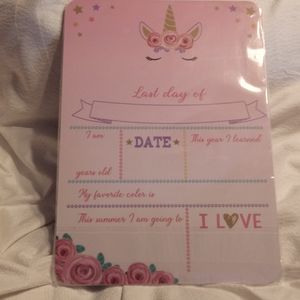 Girls  FIRST DAY..LAST DAY PHOTO STORY BOARD IN ORIGINAL SHRINK WRAP. Girls